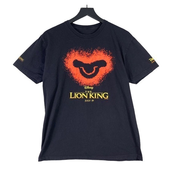 Disney Other - Lion King 2019 Live Action‎ T-Shirt Men's L Black Disney Movie Graphic